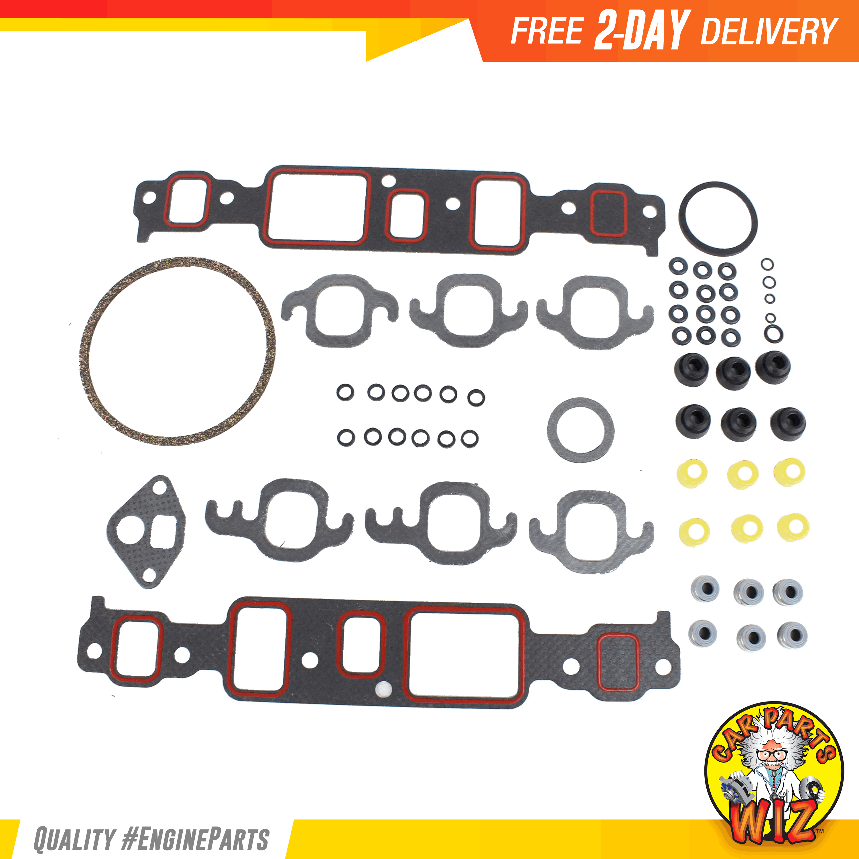 Head Gasket Set Bolts Kit Fits 9496 GMC Sonoma 4.3L V6 OHV 12v Cu.262